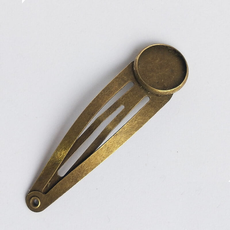 Tic Tac Hair Clip Bezel 12 mm Tic Tac Hair Clip Bezel 12 mm