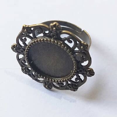 Finger Ring  Antique Bronze Modal 02 Finger Ring  Antique Bronze Modal 02