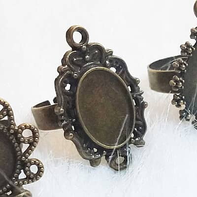 Finger Ring Antique Bronze Modal 01 Finger Ring Antique Bronze Modal 01