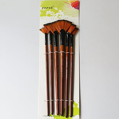 Corot Artist Brush Fan Set of 6 Corot Artist Brush Fan Set of 6
