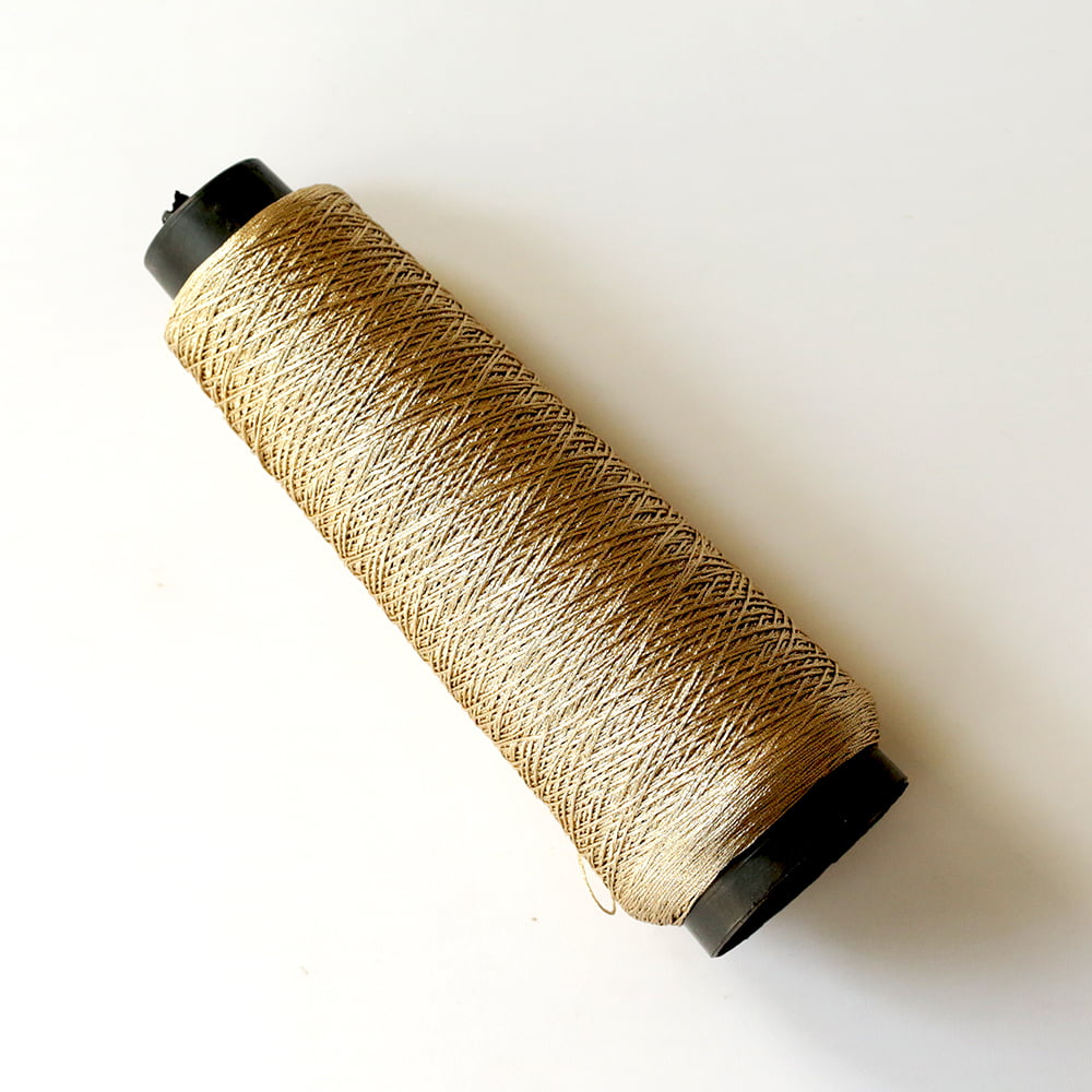 Zari Thread Dull Gold 6 Strand Zari Thread Dull Gold 6 Strand