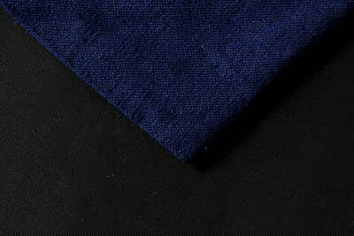 Casement Embroidery Fabric Navy Blue