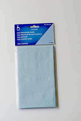 Pony Aida Fabric 38 x 46 cm  Lite Blue 14C Pony Aida Fabric 38 x 46 cm  Lite Blue 14C