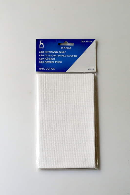Pony Aida Fabric 38 x 46 cm White 14C Pony Aida Fabric 38 x 46 cm White 14C
