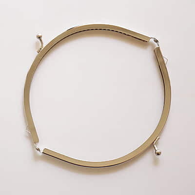 Purse frame Chrome Silver