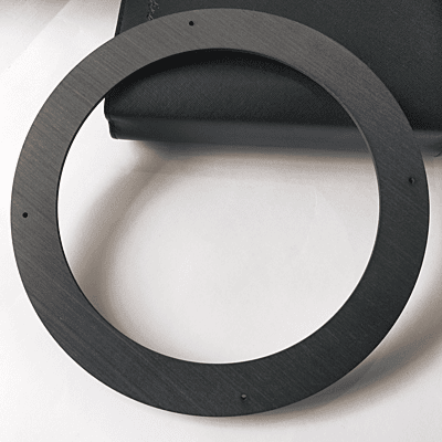 Embroidery Display Frame Veneer Circle Black Embroidery Display Frame Veneer Circle Black