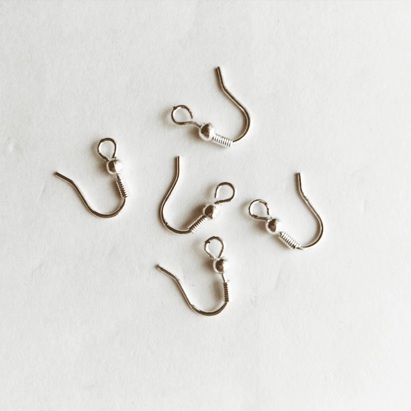 Earring Hook 1 cm-Silver-Silver