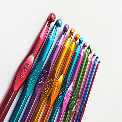 Aluminum Crochet Hook Coloured Multi Color 12 pcs Aluminum Crochet Hook Coloured Multi Color 12 pcs