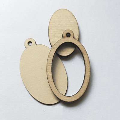 Mini Hoop Ellipse Veneer Cream Mini Hoop Ellipse Veneer Cream