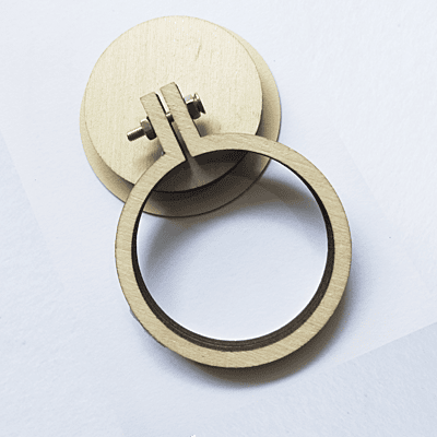 Mini Hoop Circle With Screw Veneer 5.5 cm