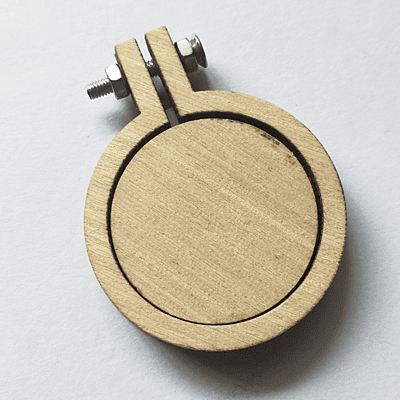 Mini Hoop Circle With Screw Veneer 4 cm