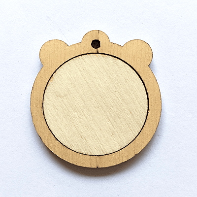 Mini Hoop Bear Veneer Medium Mini Hoop Bear Veneer Medium