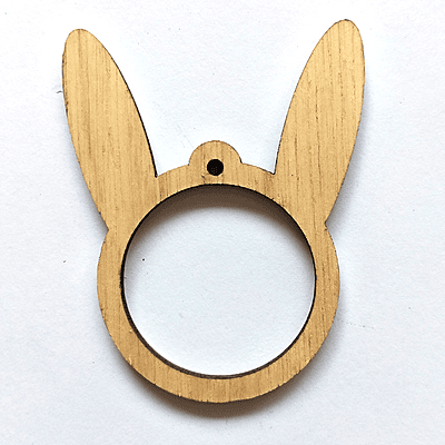 Mini Hoop Bunny Veneer Medium Mini Hoop Bunny Veneer Medium