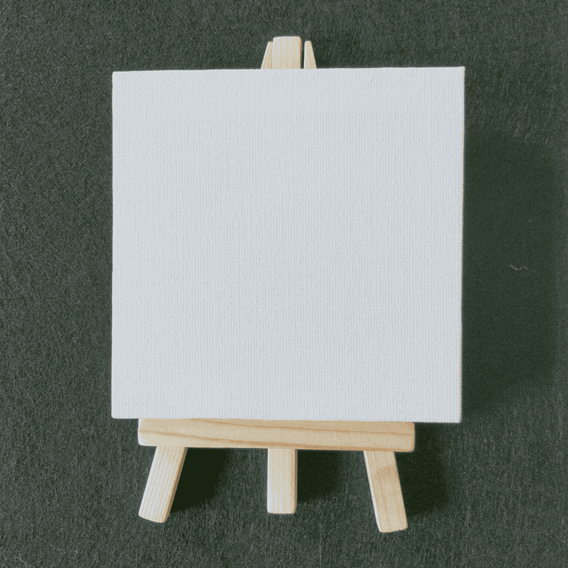 Mini Easel Stand with Canvas