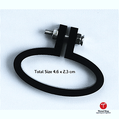 Mini Hoop Horizontal Oval Black Small Mini Hoop Horizontal Oval Black Small