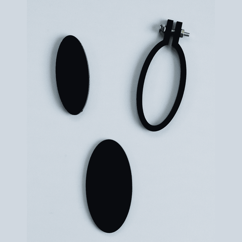 Mini Hoop Vertical Oval Black Big Mini Hoop Vertical Oval Black Big