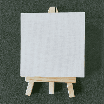 Mini Easel Stand with Canvas