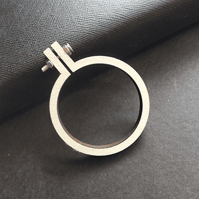 Mini Hoop Circle With Screw Veneer 5 cm Mini Hoop Circle With Screw Veneer 5 cm