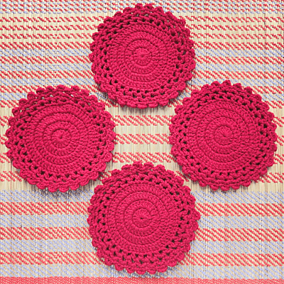 Crochet Round Coaster