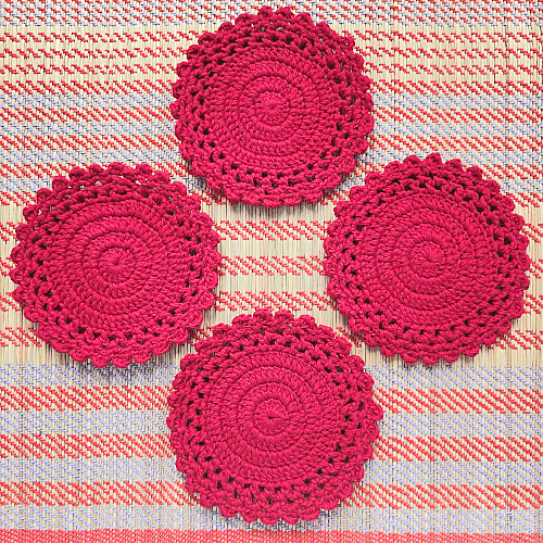 Crochet Round Coaster