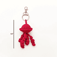 Crochet Jelly Fish Key Chain