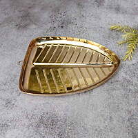 Brass Banana Leaf Plate/Thali Designed Multipurpose Plate