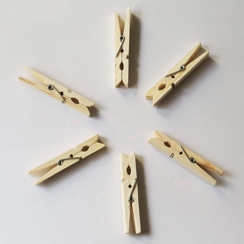 Wooden Clip Natural 4 cm Wooden Clip Natural 4 cm