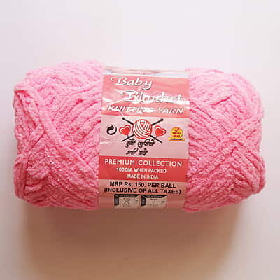 Baby Blanket Yarn Pink