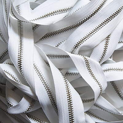 Bag Zip With Silver Teeth Bag Zip With Silver Teeth