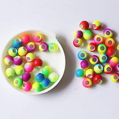 Multicolored Plastic Beads Multicolored Plastic Beads