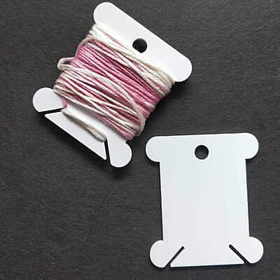 Floss Bobbin  White 2 mm