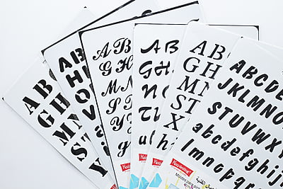 Alphabet Stencil Alphabet Stencil