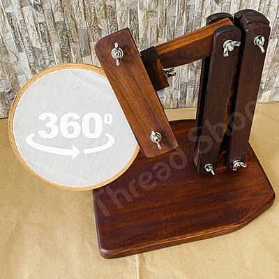Embroidery Stand 2 in 1 Teak Wood