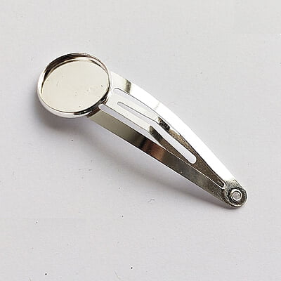 Tic Tac Hair Clip Bezel 16 mm Tic Tac Hair Clip Bezel 16 mm