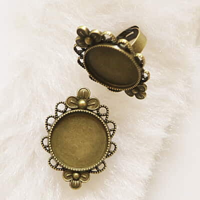 Finger Ring Antique Bronze Modal 09 Finger Ring Antique Bronze Modal 09