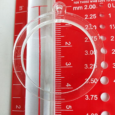 Mini Hoop Circle Transparent Medium Mini Hoop Circle Transparent Medium