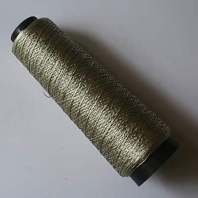 Zari Thread White Gold 6 Strand Zari Thread White Gold 6 Strand