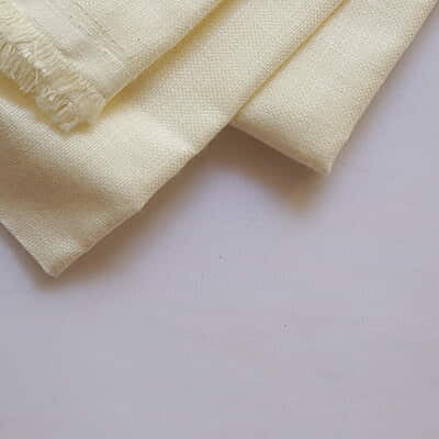 Premium Embroidery Fabric Cotton with Linen Mix Cream Premium Embroidery Fabric Cotton with Linen Mix Cream