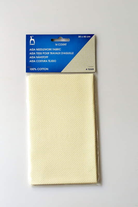 Pony Aida Fabric 38 x 46 cm  Off White 14C