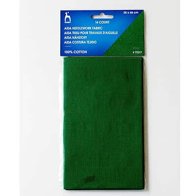 Pony Aida Fabric 38 x 46 cm Green 14C Pony Aida Fabric 38 x 46 cm Green 14C