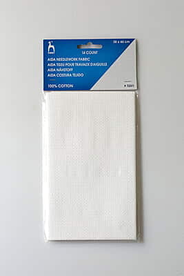 Pony Aida Fabric 38 x 46 cm  White 18C