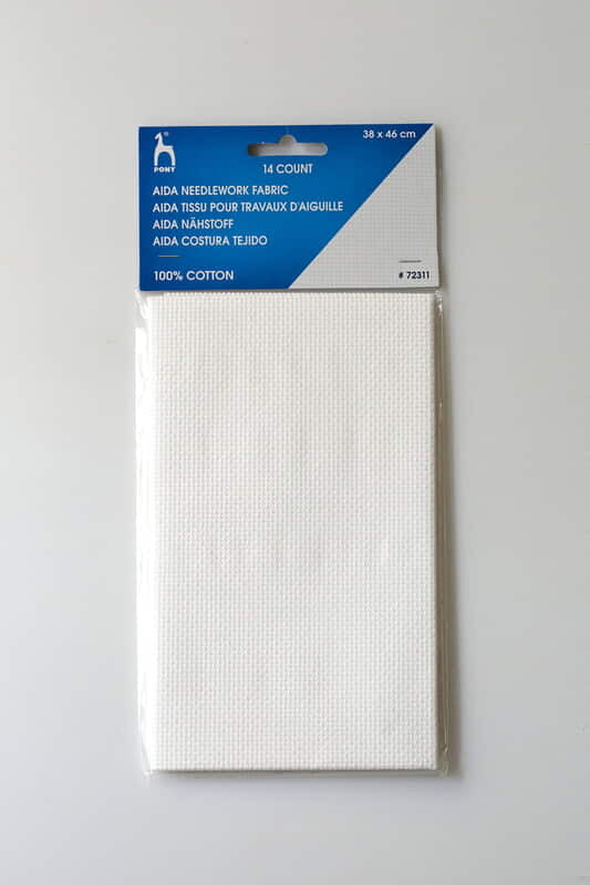 Pony Aida Fabric 38 x 46 cm  White 18C