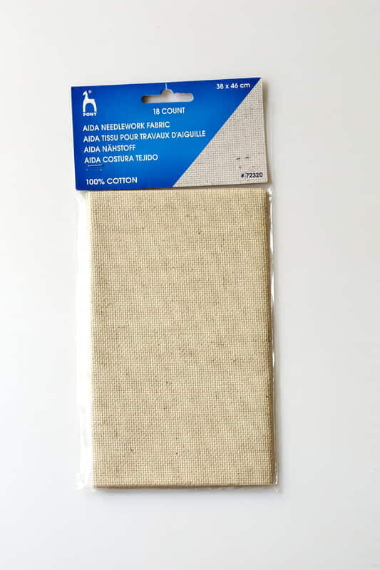 Pony Aida Fabric 38 x 46 cm Oatmeal 18C Pony Aida Fabric 38 x 46 cm Oatmeal 18C