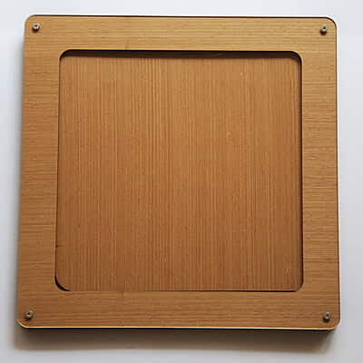Embroidery Display Frame Veneer Rounded Square Brown 8" Embroidery Display Frame Veneer Rounded Square Brown 8"