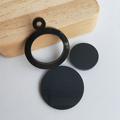 Mini Hoop Circle Black 3 cm Mini Hoop Circle Black 3 cm