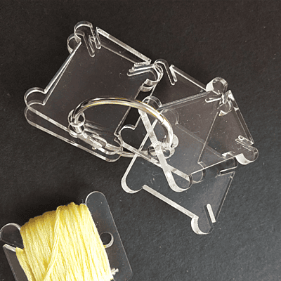 Floss Bobbin  Transparent 5mm