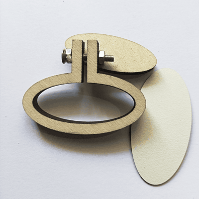 Mini Hoop Horizontal Oval Veneer Small Mini Hoop Horizontal Oval Veneer Small