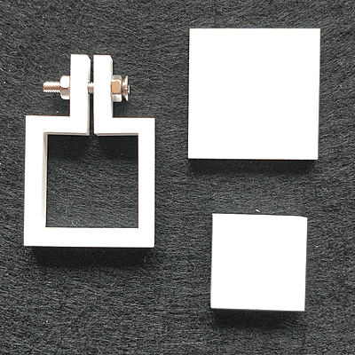 Mini Hoop Square White Small