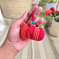 Crochet Fish Key Chain