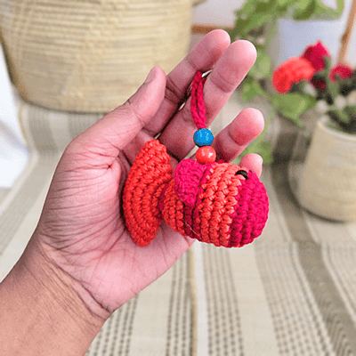 Crochet Fish Key Chain